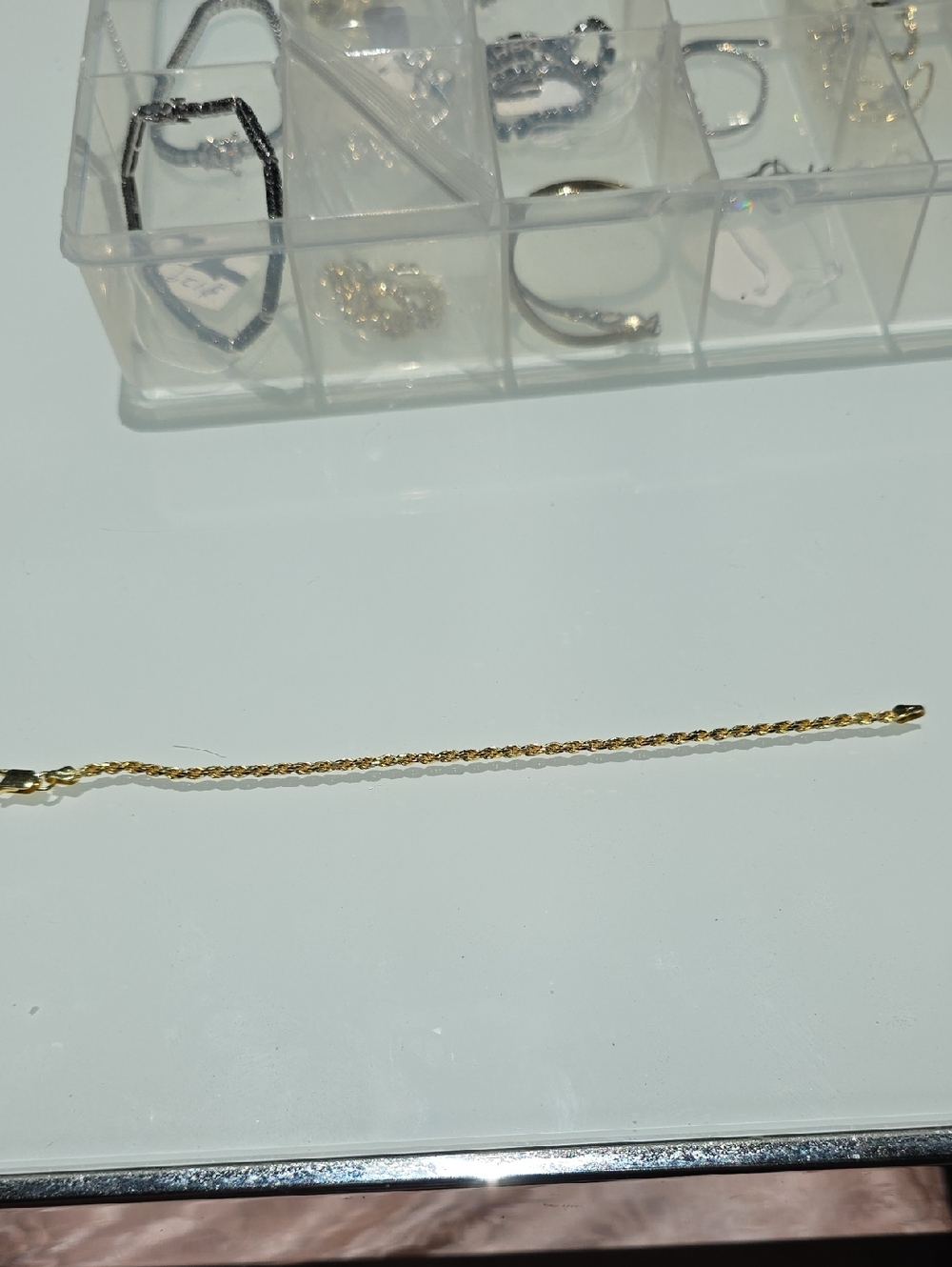 925 Gold Rope Chain Bracelet - Women Jewelry